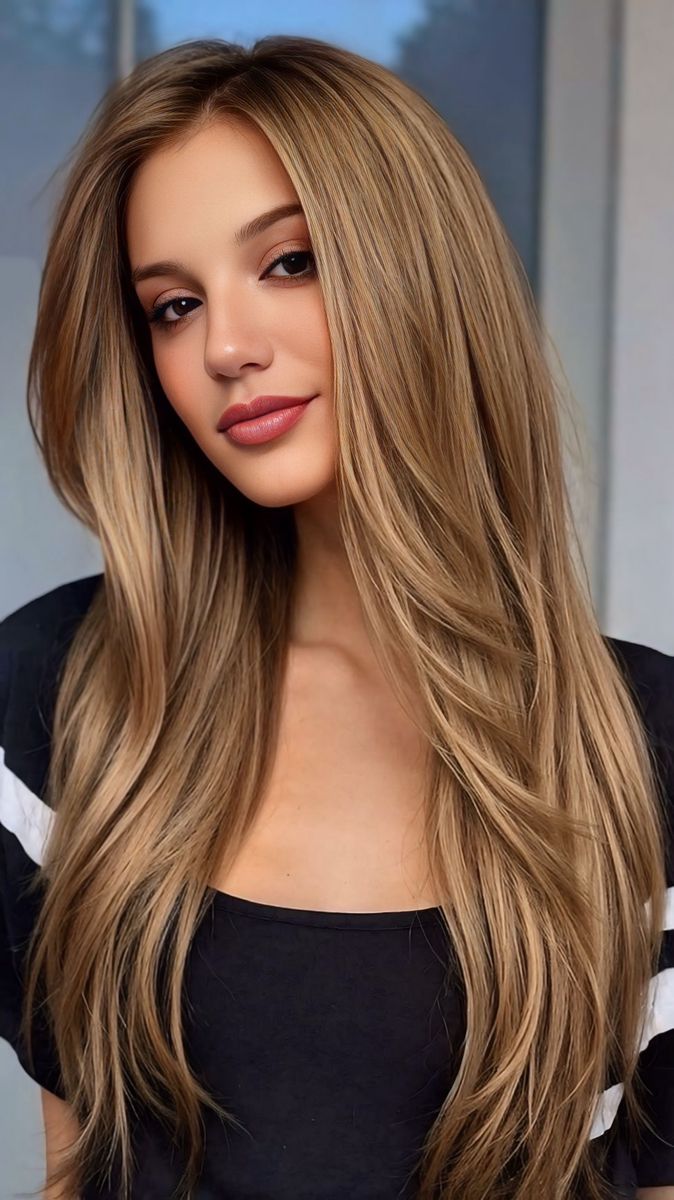 Woman getting root touch up